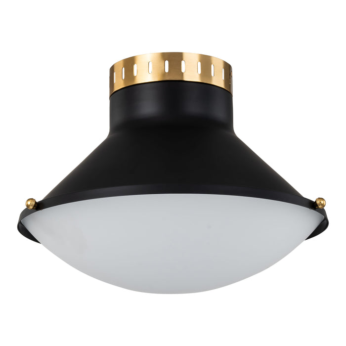Elegant Retro Dimmable LED Flush mount with Luxe Gold Accents