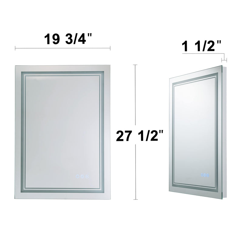 Frameless Multi-function LED Bathroom Vanity Mirror