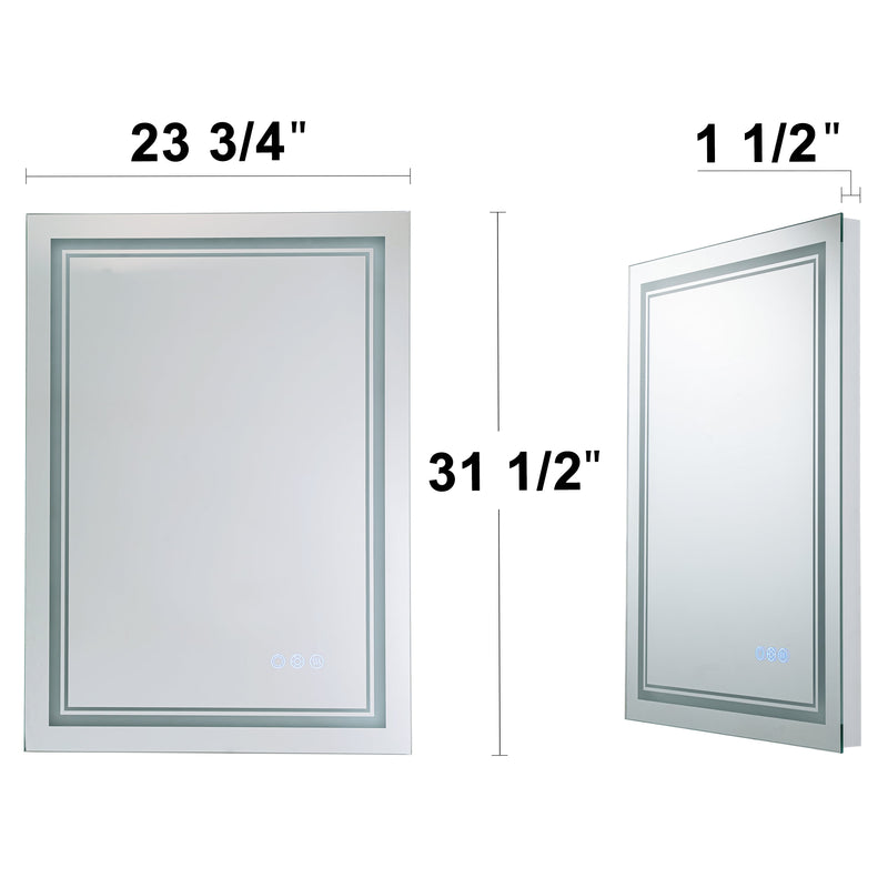 Frameless Multi-function LED Bathroom Vanity Mirror