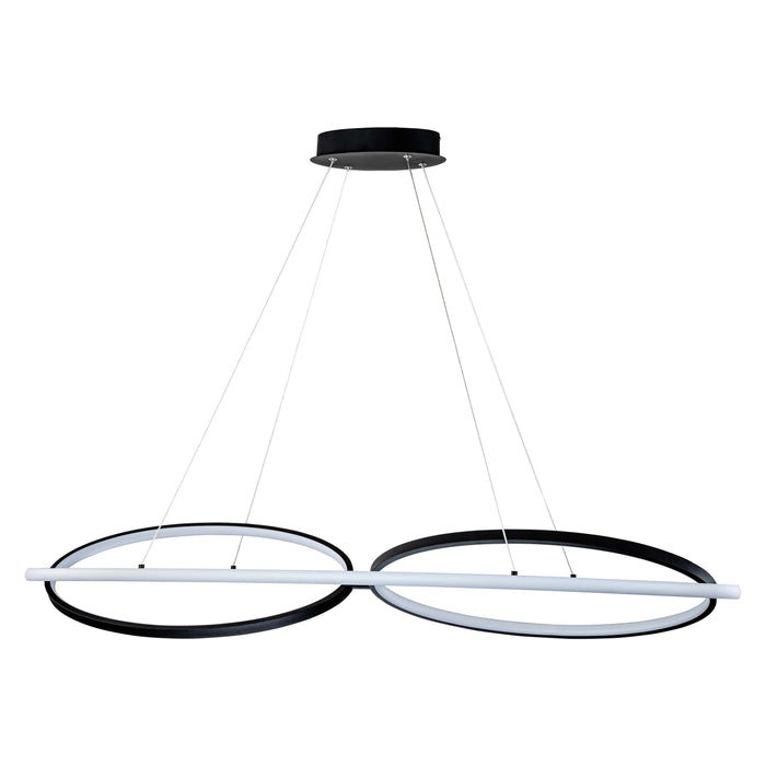 Adjustable Black Aluminum Dimmable LED Chandelier