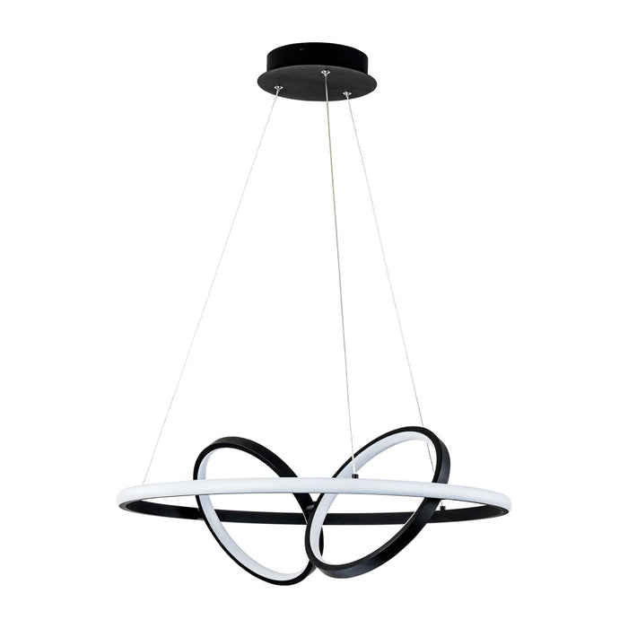 Adjustable Black Aluminum Dimmable LED Chandelier