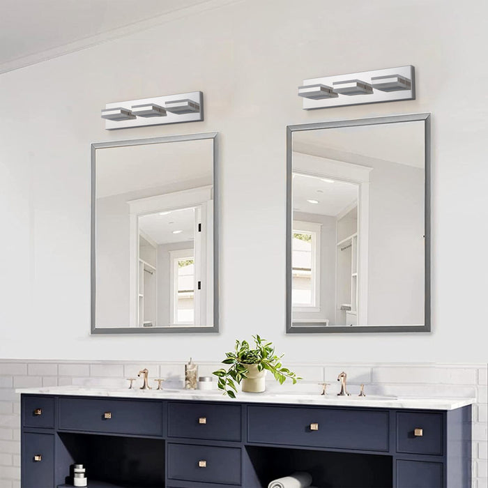 3-Light Stainless Steel 3000K LED Vanity Light