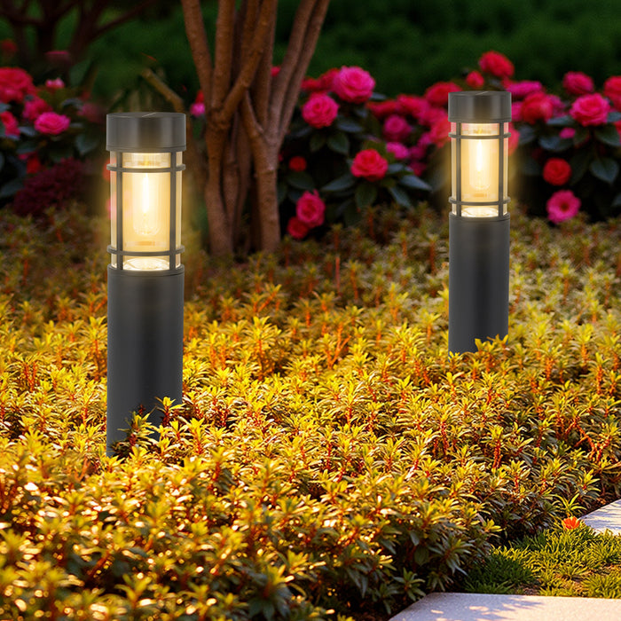Black Solar LED Outdoor Path Lights (12-Pack)