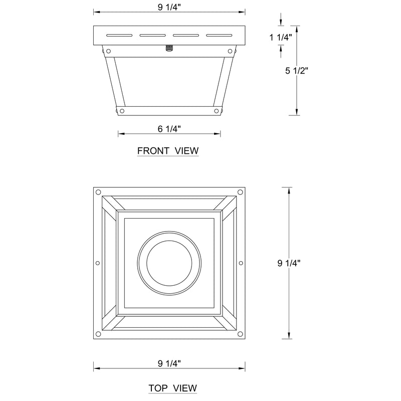 2-Light Matte Black Motion Sensor Flush Mount Light with White Textured Glass