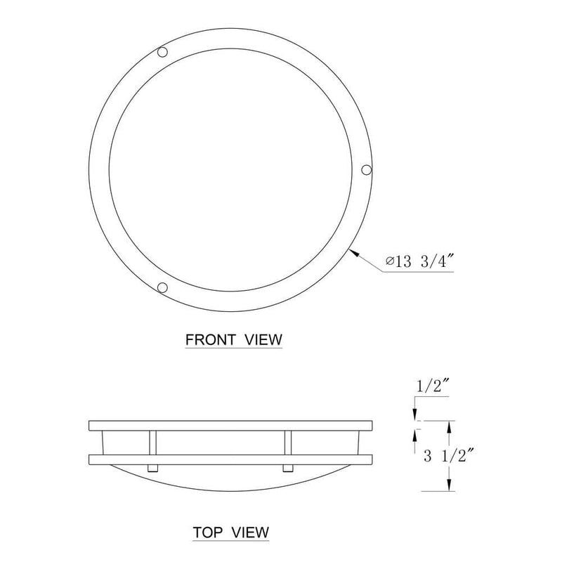 15.75 In. Brushed Nickel Dimmable 25-Watt Selectable LED Flush Mount 3000K/4000K/5000K With Acrylic Shade