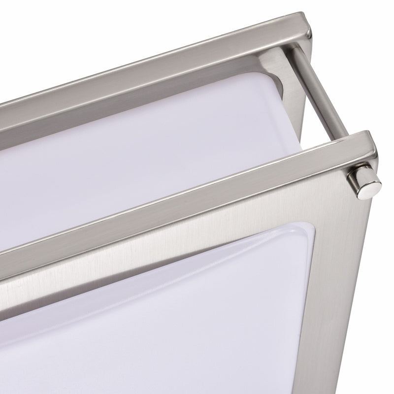 cattleyalighting 12 in. Brushed Nickel Dimmable 15-Watt Selectable LED Flush Mount Ceiling Light 3000K 4000K 5000K