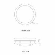 cattleyalighting 15.75 In. Brushed Nickel Dimmable 25-Watt Selectable LED Flush Mount 3000K/4000K/5000K With Acrylic Shade