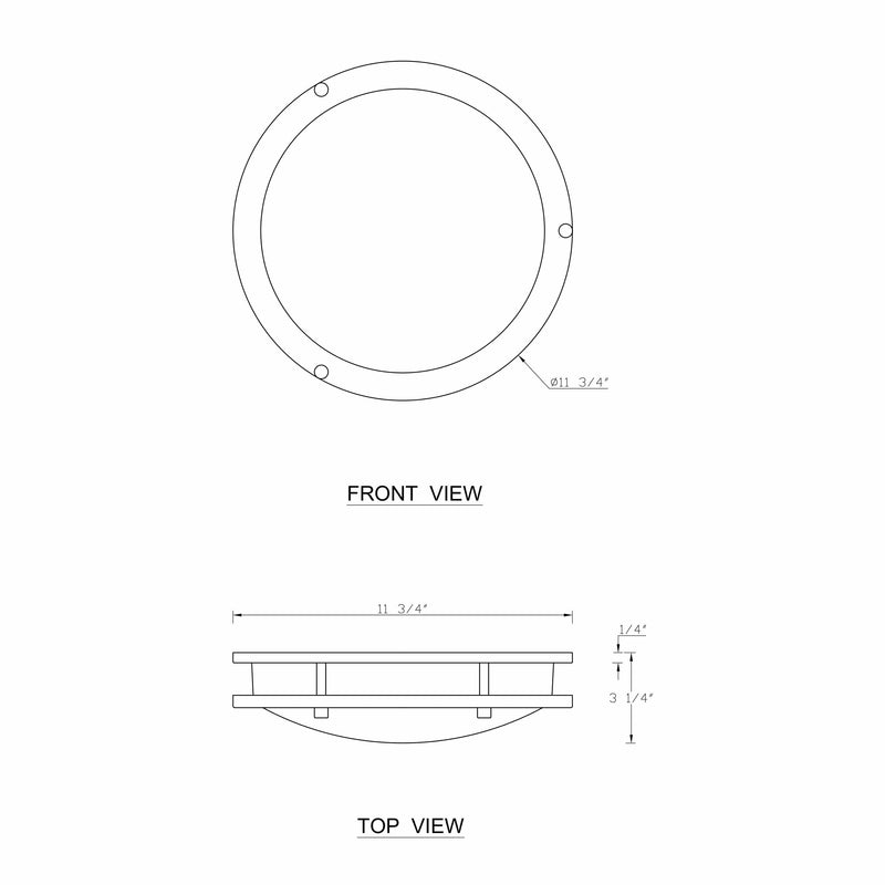 cattleyalighting 15.75 In. Brushed Nickel Dimmable 25-Watt Selectable LED Flush Mount 3000K/4000K/5000K With Acrylic Shade