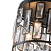 cattleyalighting 4-Light Black Flush Mount With Clear Crystal