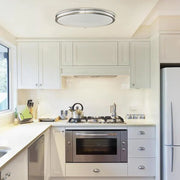 cattleyalighting Flush Mount Lighting 24 in. Brushed Nickel Oval 28W Dimmable LED Flush Mount With Opal Acrylic Shades