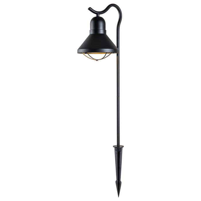 1-Light Matte Black LED Path Light with Ground Stake