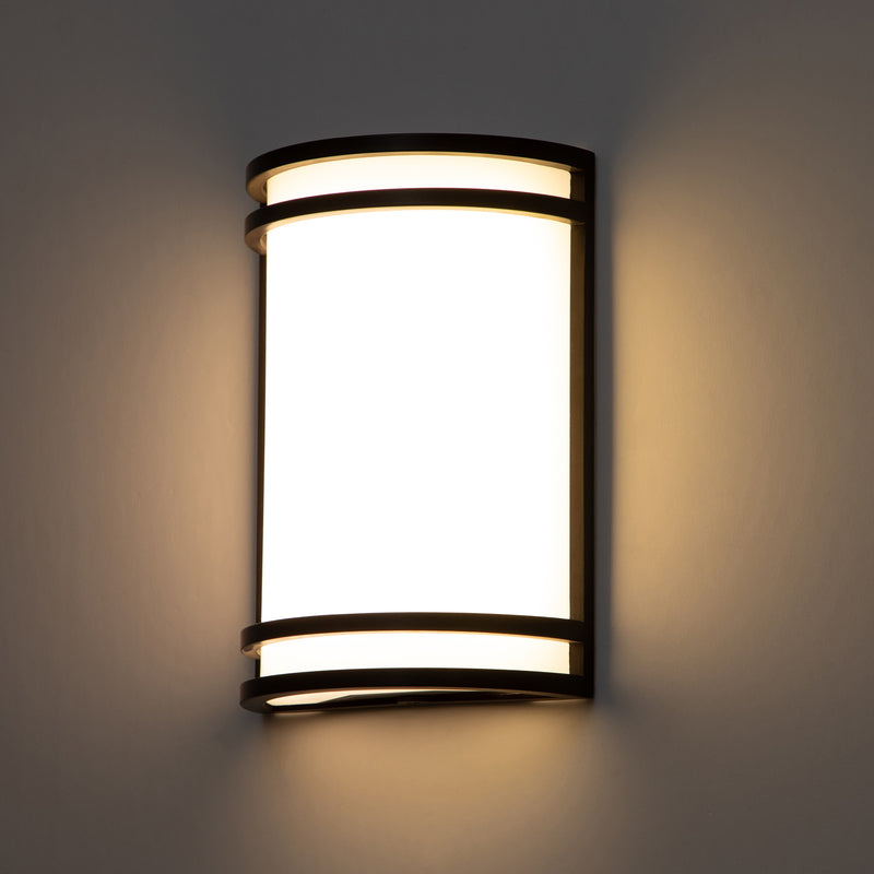 C Cattleya Oil-rubbed Bronze Dimmable 15W LED Wall Light with Acrylic Shade