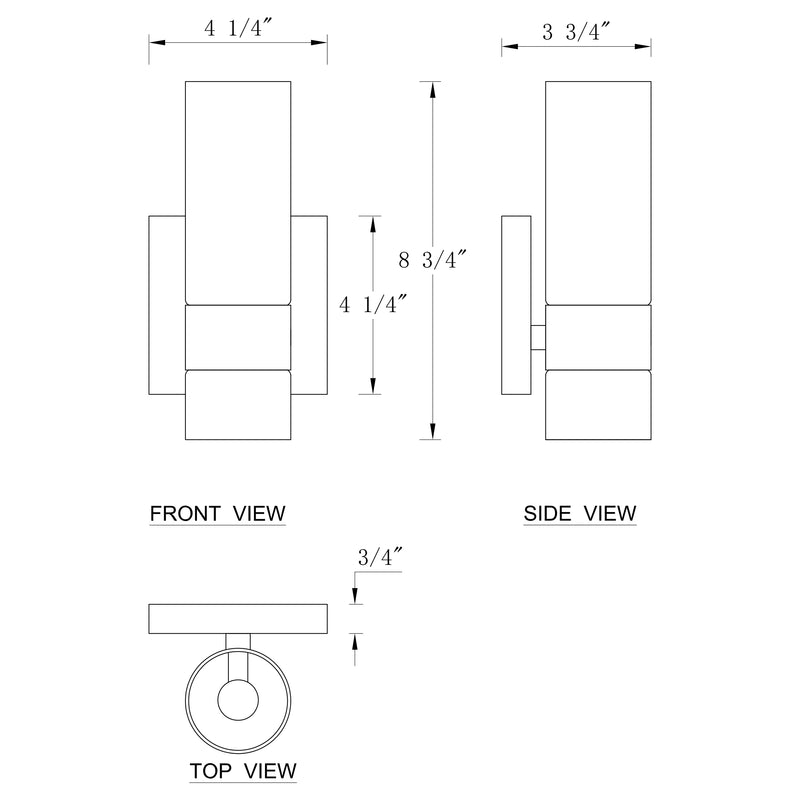 2-Pack Modern Brushed Nickel Wall Sconce with Clear Glass Shade, E12 Base, Indoor Bathroom Vanity Light