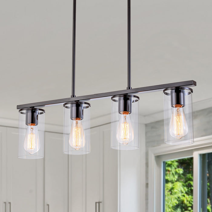 4-Light Oil-rubbed Bonze Kitchen Island Pendant Light