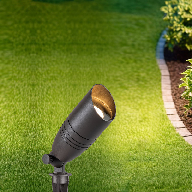 12-Volt Dark Bronze Low Voltage Waterproof Outdoor Landscape Spotlight with MR16 Bulb (8-pack)