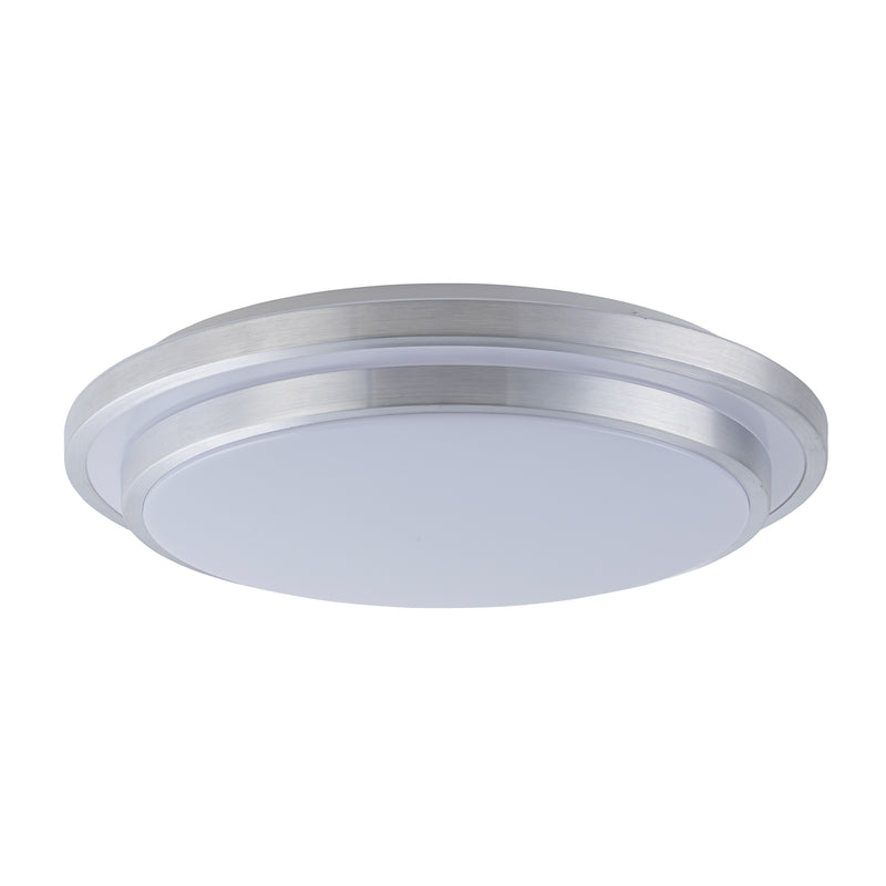 C Cattleya 14-in Aluminum Indoor 1 -Light LED Tunable White Flush Mount Light with Acrylic Shade