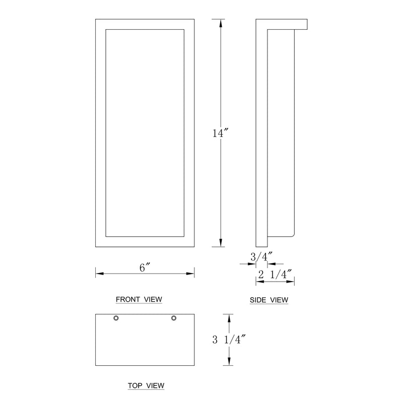 Architectural Grey LED Outdoor Wall Light with Acrylic Shade