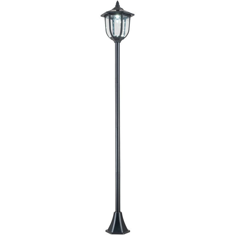 1-Light Dusk to Dawn LED Outdoor Solar Post Light