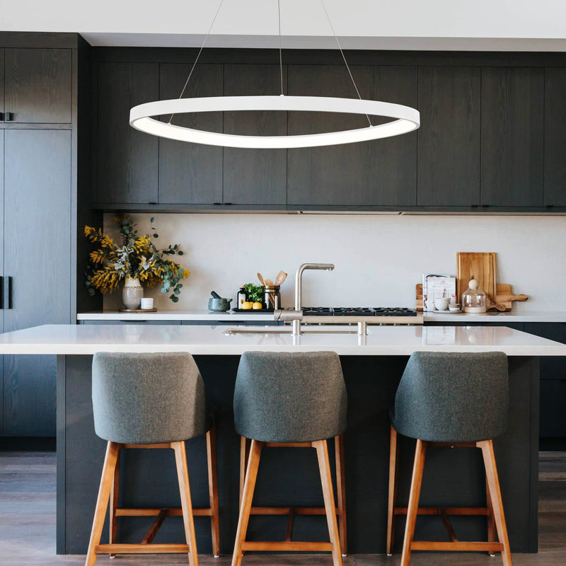 Modern Minimalist Aluminum Dimmable LED Pendant Light