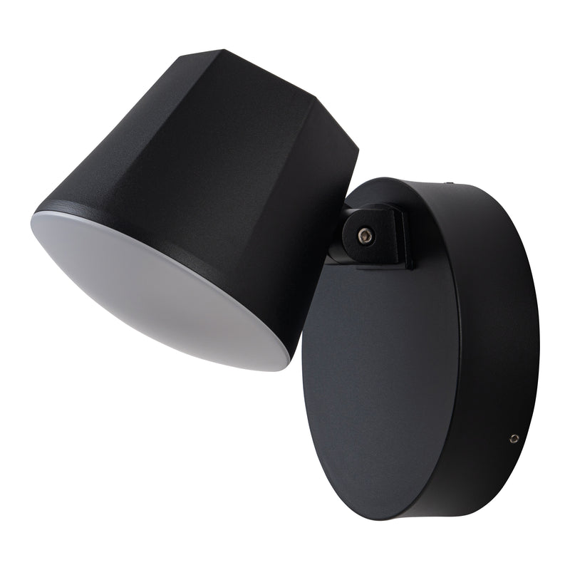 Modern Black Aluminum LED Outdoor Indoor Wall Light with Adjustable Head