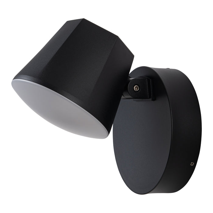 Modern Black Aluminum LED Outdoor Indoor Wall Light with Adjustable Head