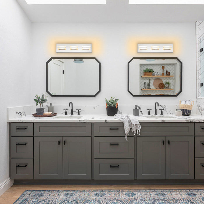 3-Light Stainless Steel 3000K LED Vanity Light