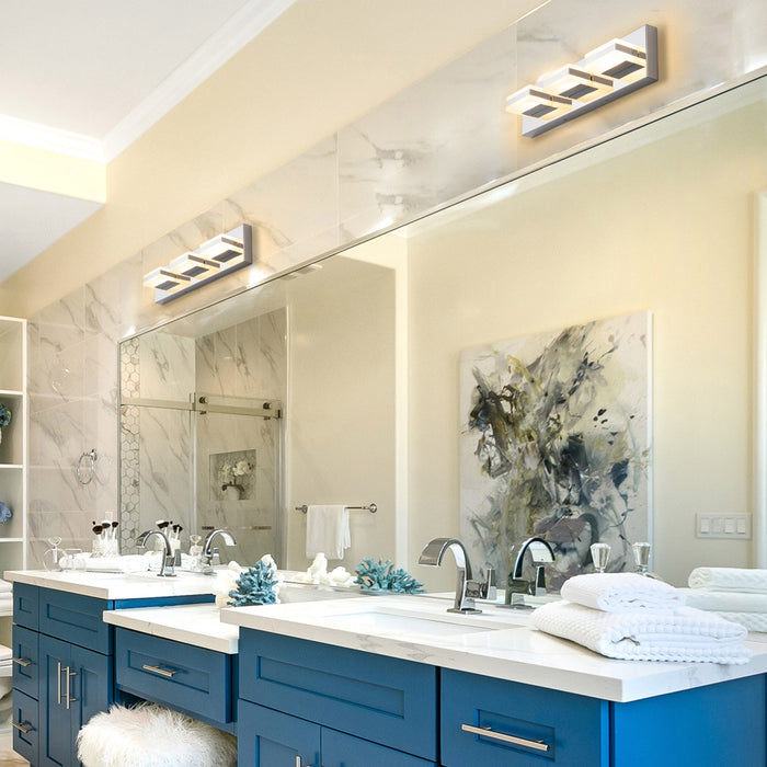 3-Light Stainless Steel 3000K LED Vanity Light