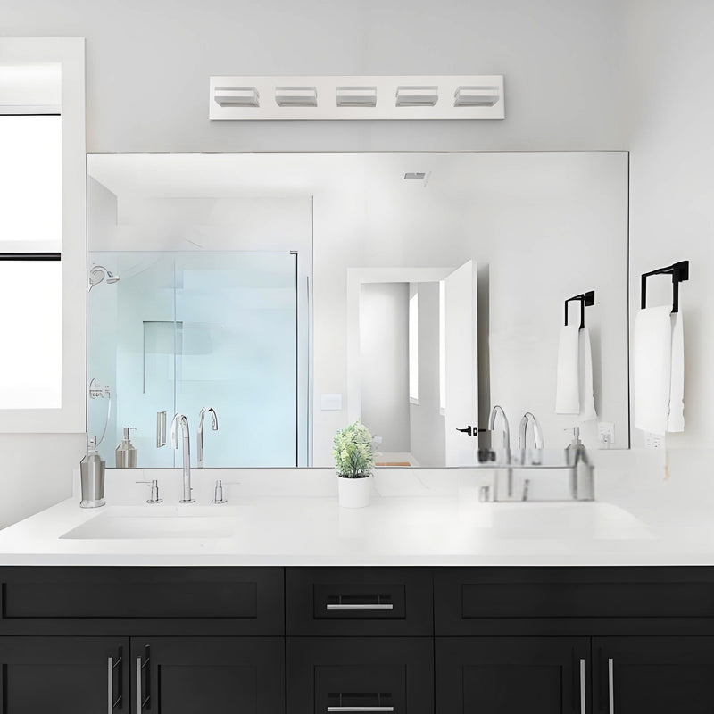 5-Light Stainless Steel 3000K LED Vanity Light