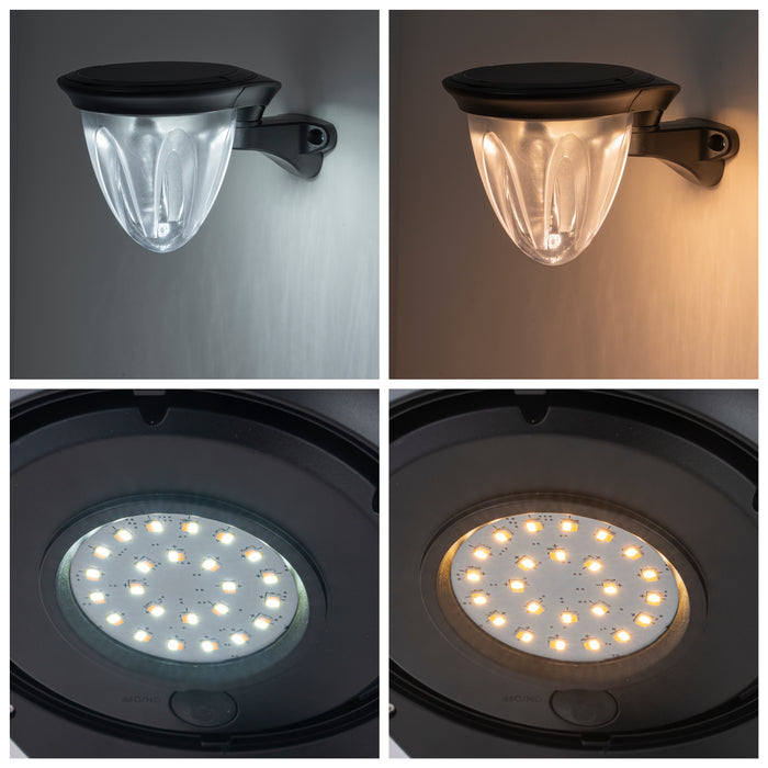 2 Pack Versatile LED Solar Path Light 3000K/6000K