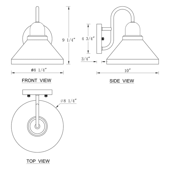 2-Pack 9.25 in. Matte Black Gooseneck Outdoor Barn Light Sconce