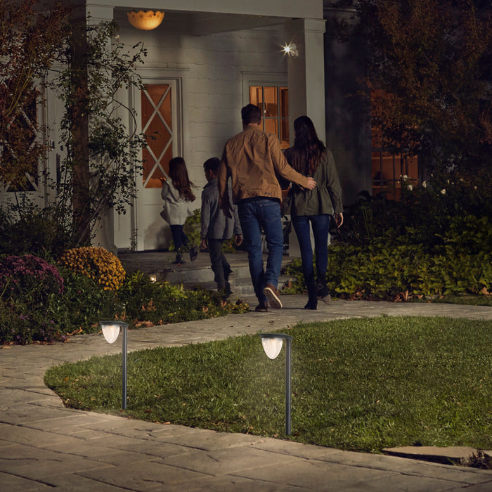 2 Pack Versatile LED Solar Path Light 3000K/6000K