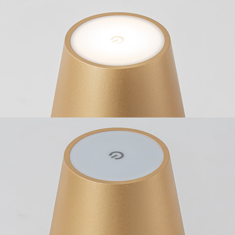 4-Pack 14” Gold LED Cordless Table Lamp, 3CCT Dimmable Portable Desk Lamps