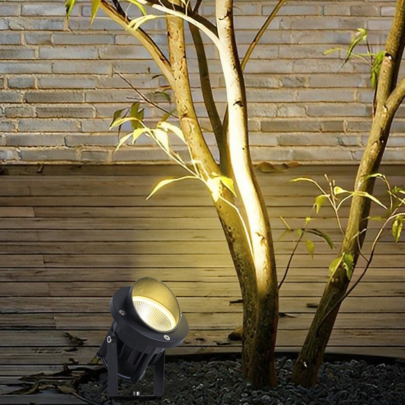 11inch Outdoor LED Landscape Spotlight with Ground Stakes for Garden Pathway and Courtyard