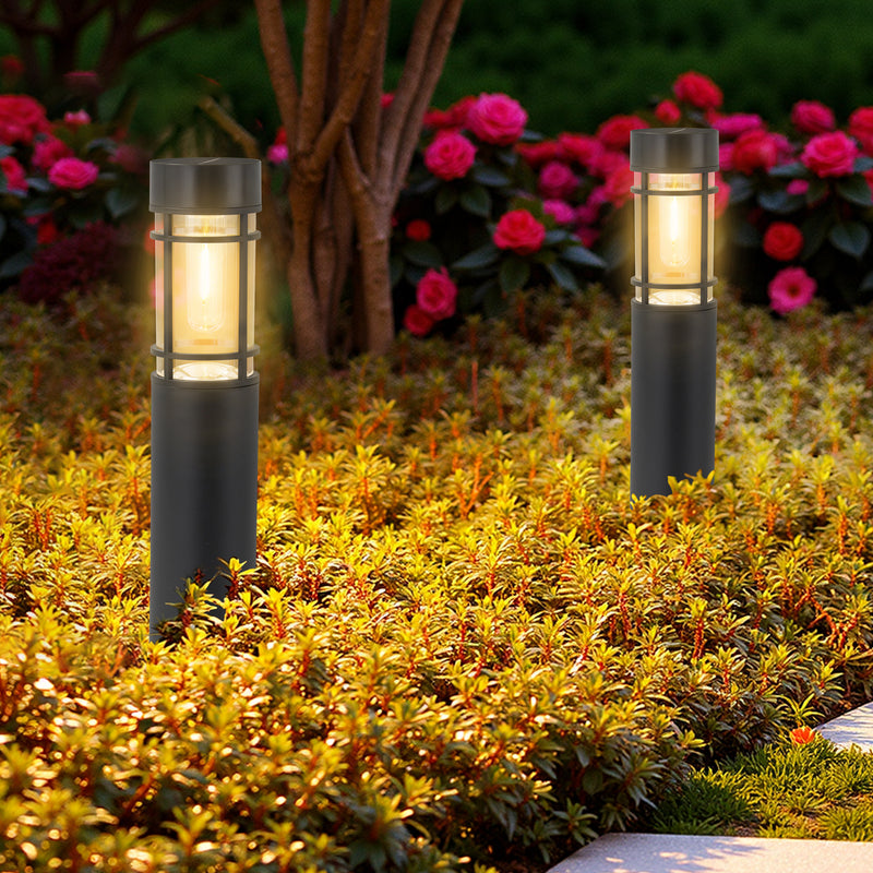 Black Solar LED Outdoor Path Lights (12-Pack)