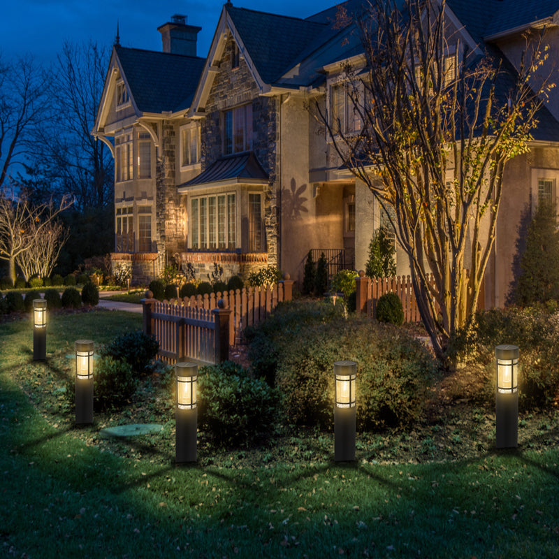 Black Solar LED Outdoor Path Lights (6-Pack)
