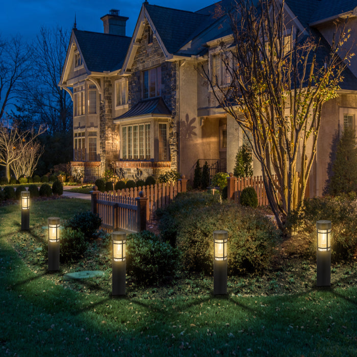 Black Solar LED Outdoor Path Lights (6-Pack)
