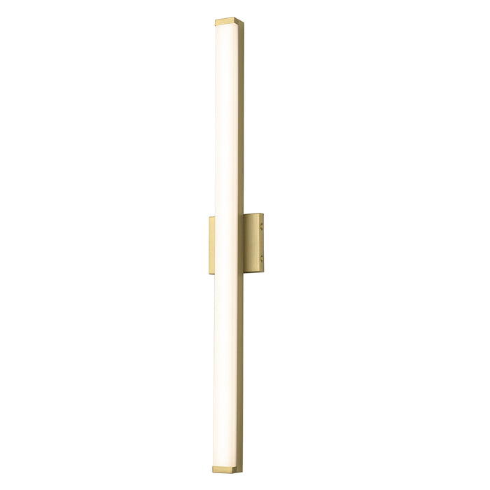 36” Brushed Gold LED Vanity Bar Light Indoor Wall Sconce with Acrylic Shade