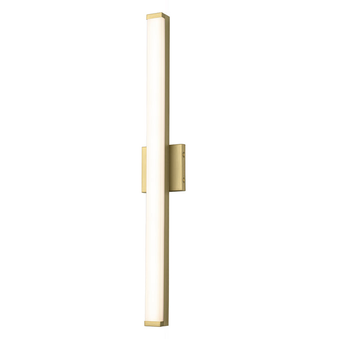 29.75” Brushed Gold LED Vanity Bar Light Indoor Wall Sconce with Acrylic Shade