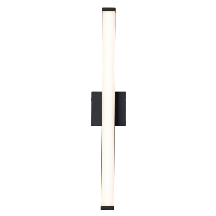 29.75” Matte Black LED Vanity Bar Light Indoor Wall Sconce with Acrylic Shade