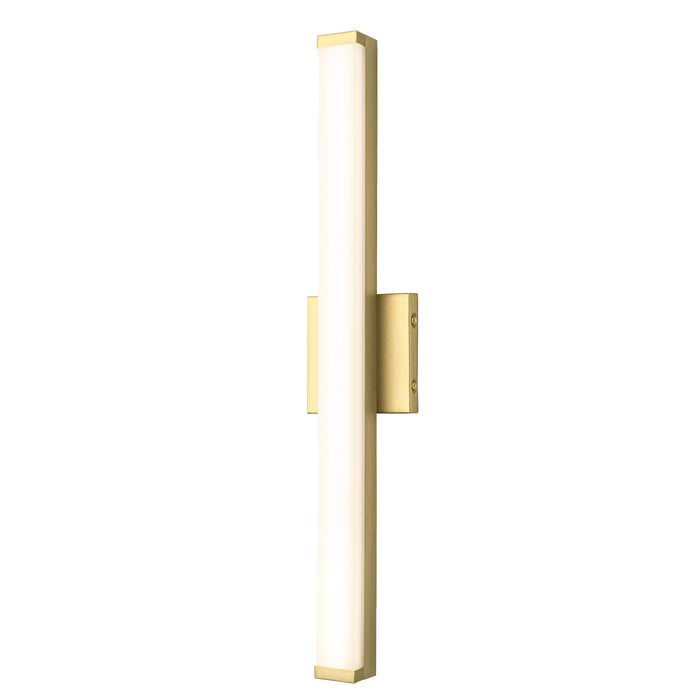 24” Brushed Gold LED Vanity Bar Light Indoor Wall Sconce with Acrylic Shade