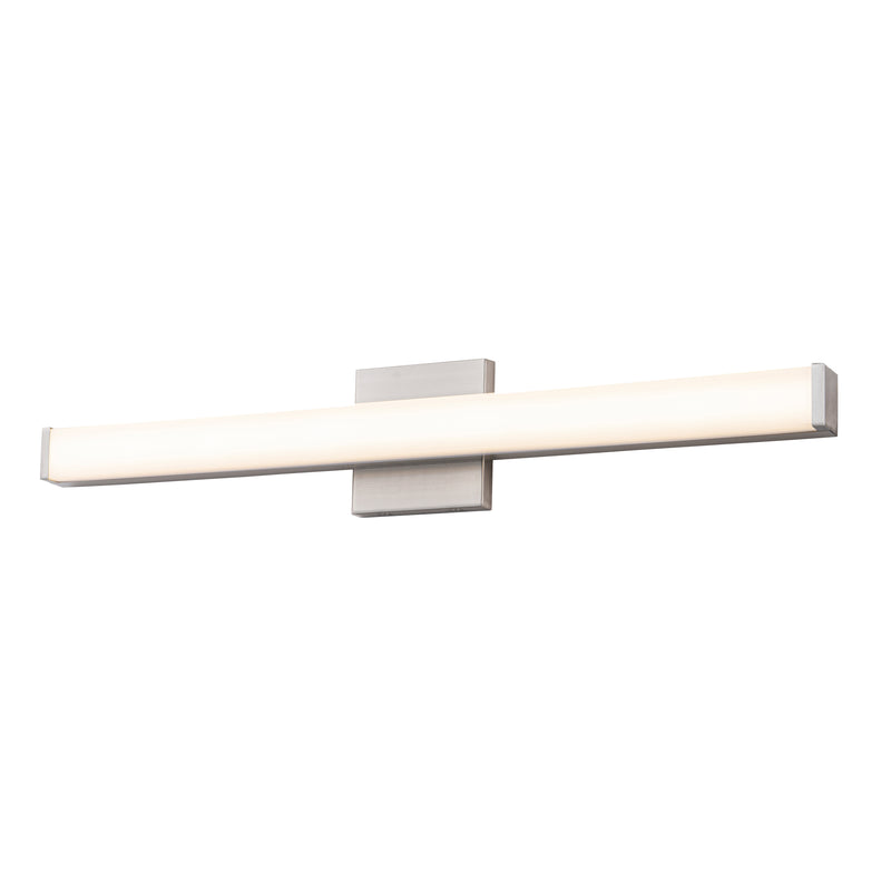 24” Brushed Nickel LED Vanity Bar Light Indoor Wall Sconce with Acrylic Shade