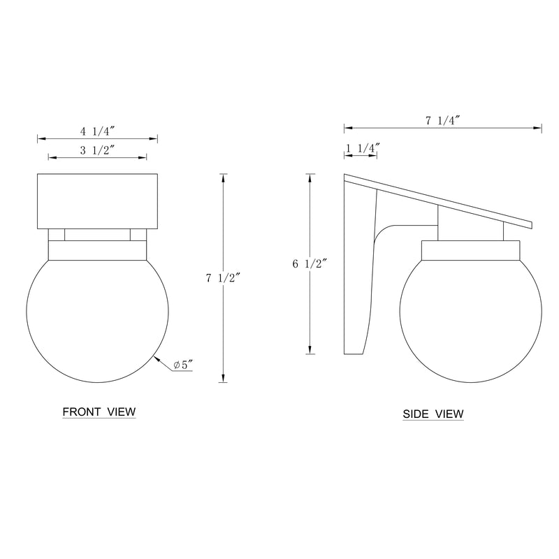 Black Solar LED Outdoor Wall Lights (2-Pack)