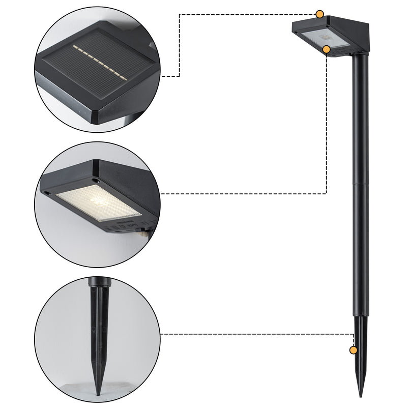 C Cattleya 19.25-Inch Black Integrated LED Outdoor Solar Landscape Path Light,3000K Warm White (12-Pack)  0 out of 5 stars be the first!