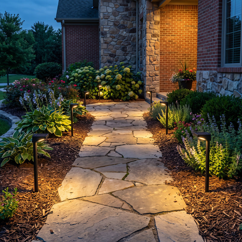 C Cattleya 19.25-Inch Black Integrated LED Outdoor Solar Landscape Path Light,3000K Warm White (12-Pack)  0 out of 5 stars be the first!