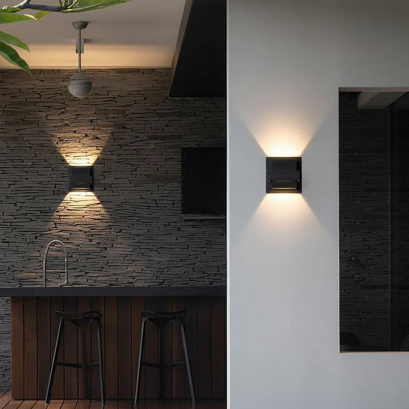 Matte Black Aluminum LED Wall Light