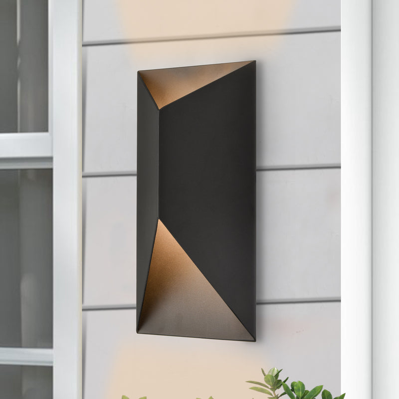 Matte Black Modern LED Outdoor Wall Light