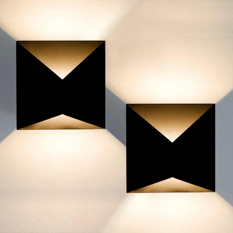 Matte Black Modern LED Outdoor Wall Light