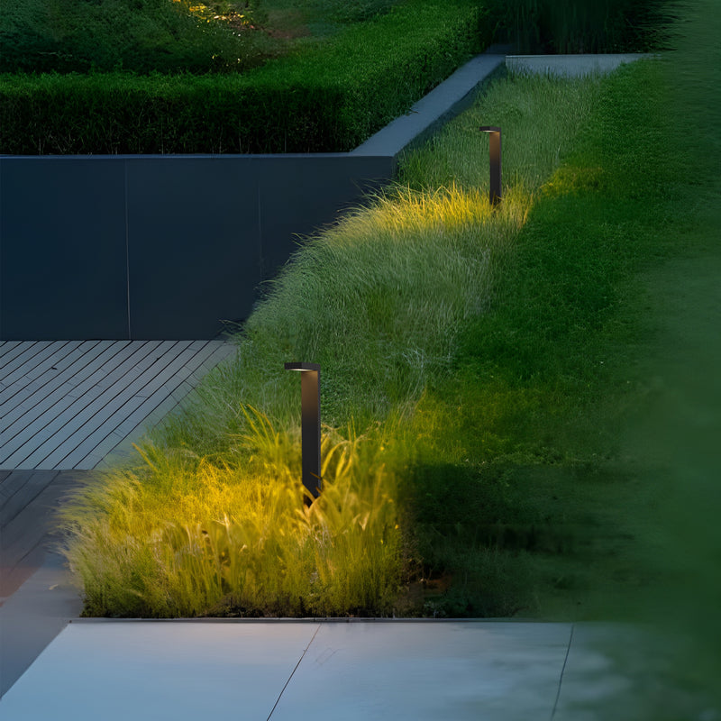 2-pack 3W Low Voltage Black Aluminum LED Outdoor Landscape Path Lights