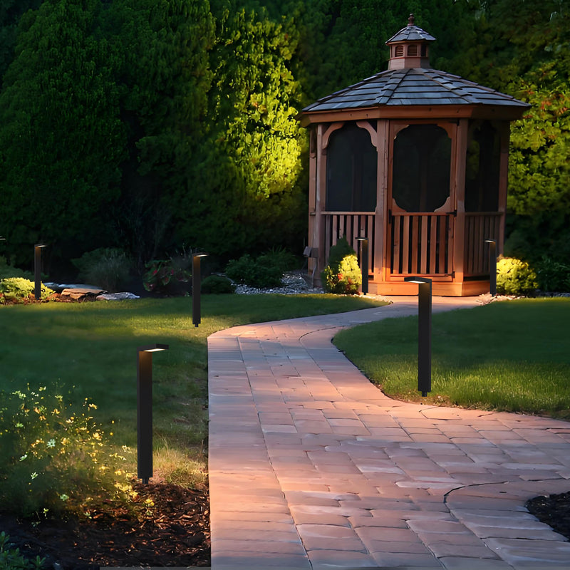 2-pack 4.5W Low Voltage Black Aluminum LED Outdoor Landscape Path Lights