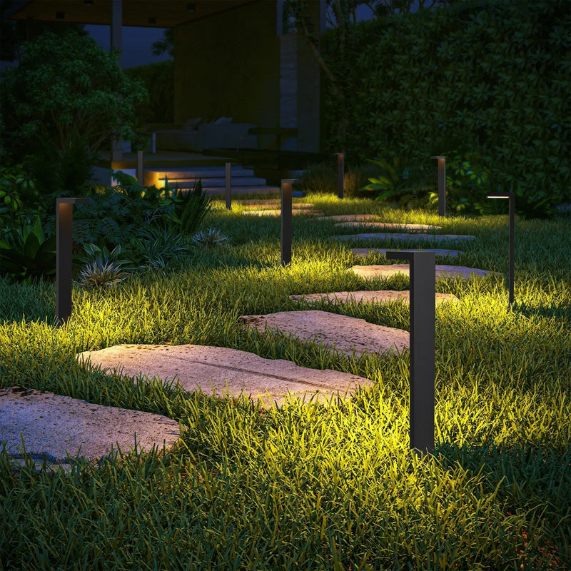 2-pack 4.5W Low Voltage Black Aluminum LED Outdoor Landscape Path Lights